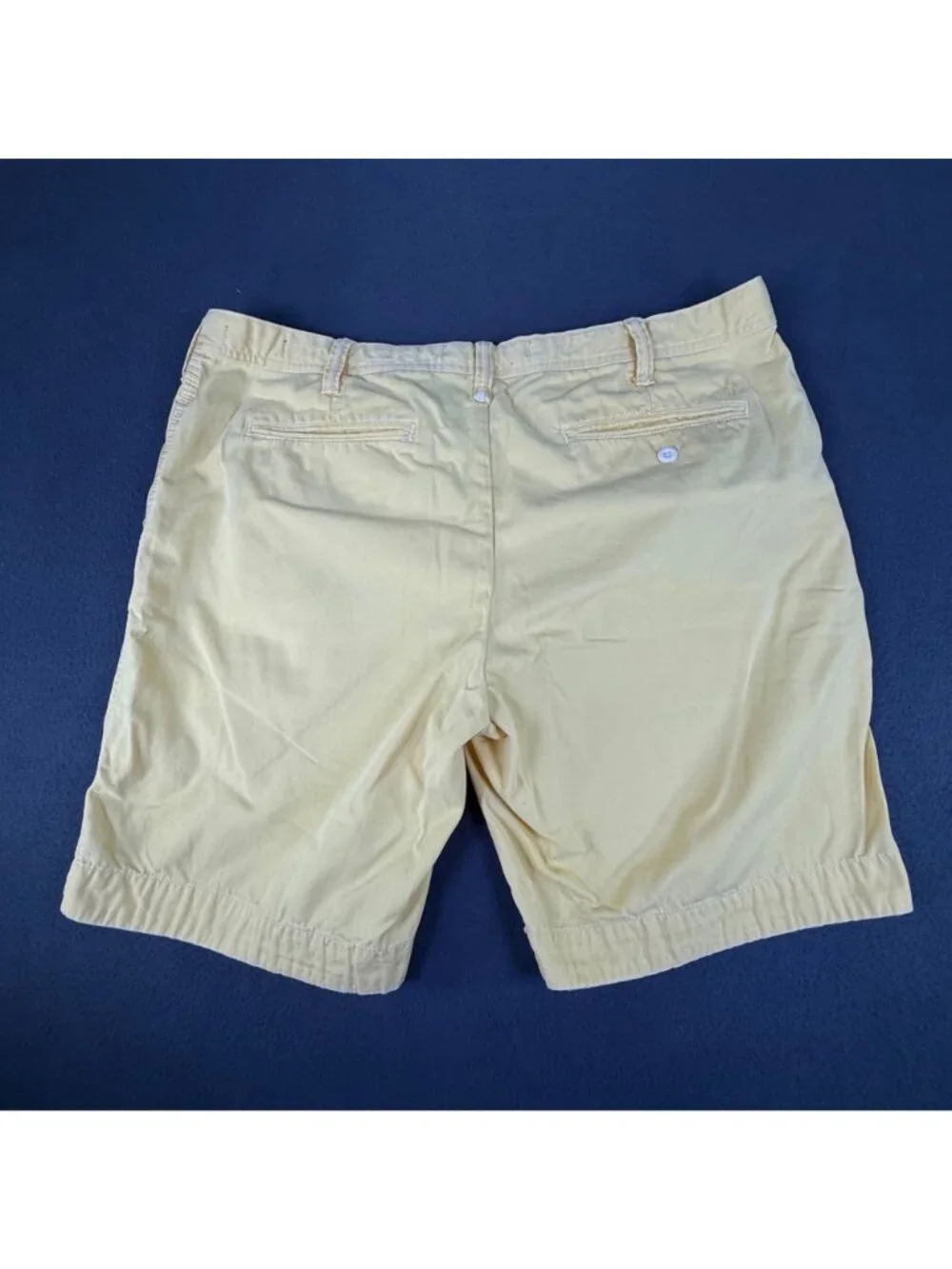 VTG Polo Ralph Lauren Mens 38 Relaxed Button/Drawstring Casual Yellow Short EUC